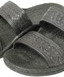 Pali Hawaii Unisex Adult Classic Jandals Sandals 12 Women/12 Men Black