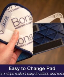 Bona Premium Microfiber Floor Mop for Dry and Wet Floor Cleaning - Includes Microfiber Cleaning Pad and Microfiber Dusting Pad - Dual Zone Cleaning Design for Faster Cleanup Standard 37 61GfqMyZgHL