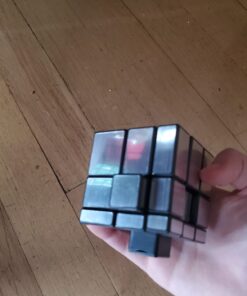 D-FantiX Shengshou Mirror Cube 3x3x3 Speed Cube 3x3 Mirror Blocks Cube Different Shapes Silver Cube 57mm 33 61GgNg4H7IL