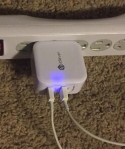 iClever BoostCube 2nd Generation 24W Dual USB Wall Charger with SmartID Technology, Foldable Plug, Travel Power Adapter for iPhone Xs/XS Max/XR/X/8 Plus/8/7 Plus/7/6S/6 Plus, iPad Pro Air/Mini and Other Tablet 1 Pack 61 61GhM6DWgtL