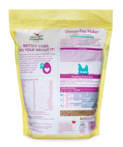 Manna Pro Omega Egg Maker - Chicken Feed Supplement for Laying Hens - Poultry Food with Omega-3 Fatty Acids - Digestion Support with Fortified Vitamins & Minerals - 5 lbs 12 61GhyXpcxDL