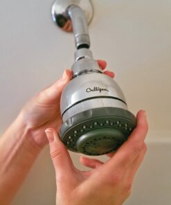 Culligan WSH-C125 Wall-Mounted Filtered Showerhead with Massage, 10,000 Gallon, Chrome, 8.5"L x 4.75"W 17 61GiKZI7Z1L