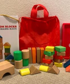 Lewo Large Wooden Blocks Construction Building Toys Set Stacking Bricks Board Games 32 Pieces 36 61GiUenWvXL