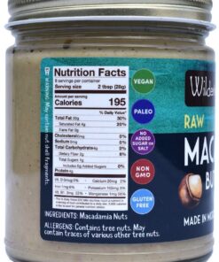 Alternative view of Wilderness Poets, Raw Macadamia Nut Butter - Keto, Vegan, No Salt (8 Ounce) 8 Ounce (Pack of 1)