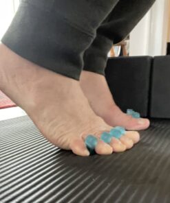 DR. JK- ToePal Gel Toe Separator, 2 Pairs, Toe Spacers, Toe Straightener, Hammer Toe Straightener, Toe Spreader, Toe Stretcher, Toe Corrector for Women and Men, Bunion Corrector Blue 28 61GlaUjduGL