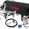Vixen Horns Train Horn Kit for Trucks/Car/Semi. Complete Onboard System- 150psi Air Compressor, 1.5 Gallon Tank, 3 Trumpets. Super Loud dB. Fits Vehicles like Pickup/Jeep/RV/SUV 12v VXO8715/3311 12 61GmHihTG6L