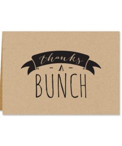 Kraft Thank You Note Card Assortment Pack - Set of 36 Cards - 6 Designs Blank Inside - with Kraft envelopes (53513) Kraft Pack 8 61GmmfILOlL