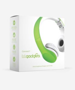 LilGadgets Connect+ Kids Headphones Wired with Microphone, Volume Limiting for Safe Listening, Adjustable Headband, Cushioned Earpads for Comfort, School Headphones for Kids, Green 25 61GnKOnZWL