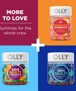 OLLY Women's Multivitamin Gummy, Overall Health and Immune Support, Vitamins A, D, C, E, Biotin, Folic Acid, Adult Chewable Vitamin, Berry, 45 Day Supply - 90 Count (Pack of 1) Gummies 26 61GoVrYMxkL
