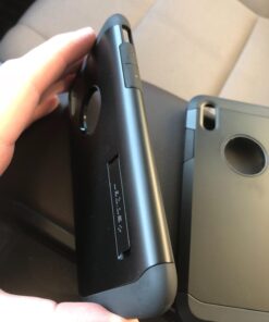 Spigen Tough Armor Designed for iPhone Xs Case (2018) / Designed for iPhone X Case (2017) - Matte Black 48 61GqA q1KFL