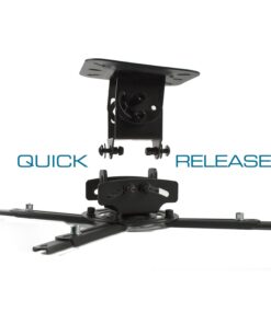 QualGear PRB-717-Blk Ceiling Mount Projector Accessory,Black Mount Black Mount 32 61Gsox6CFsL