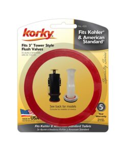 Korky 435BP Universal Toilet Flush Valve Seal Kit - Replaces American Standard part 738651-00700A and Kohler part GP1059291 - Made in USA 7 61GsyXpj7DL