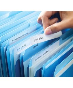 Avery File Folder Labels for Laser and Ink Jet Printers with TrueBlock Technology, 3.4375 x .66 inches, White, Box of 1500 (5366) 1500 Labels 11 61Gtcm039RL