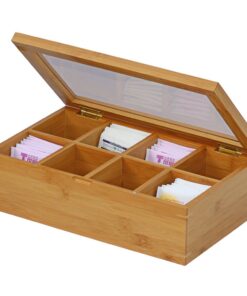 Alternative view of Oceanstar - TB1323 Oceanstar Bamboo Tea Box, 12 Inch, Natural