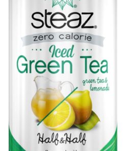 Steaz Organic Zero Calorie Half Iced Green Tea & Half Lemonade, 16 OZ (Pack of 12) 16 Fl Oz (Pack of 12) 5 61GubH NXL