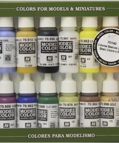 Vallejo Basic USA Acrylic Colors Paint Set, 17ml, Assorted Colors, 0.57 Fl Oz (Pack of 16) 32 61Gw0EyOyML