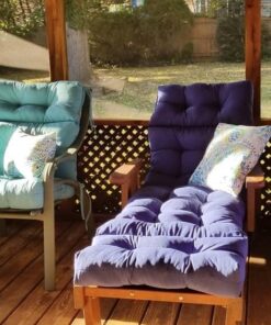 Greendale Home Fashions 17" Outdoor Accent Pillows in Painted Paisley (Set of 2), Baltic 16 61GwbEbwnaL