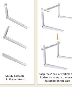 LBG Products Mini Split Wall Mounting Bracket,Air Conditioner Support Bracket for 9000-18000 Btu,Ductless Heat Pumps,HVAC Systems,Compressors,Air Conditioner Units Support up to 350lbs 9 61Gwkfl2U3L