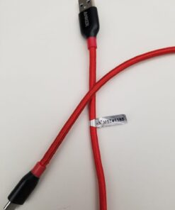 Anker USB C Cable, PowerLine+ USB-C to USB 3.0 cable (3ft/0.9m), High Durability Type C Braided Charging Cable Compatible with Samsung Galaxy S10, S9, Huawei P10, P9, Sony XZ, HTC 10 and More (Red) 3ft Red 65 61GxEtwDIpL