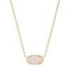 Kendra Scott Elisa Pendant Necklace for Women, Fashion Jewelry, 14k Gold-Plated GOLD - IRIDESCENT DRUSY 14 61GyGI81dUL