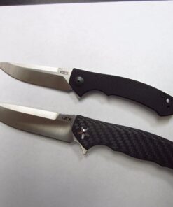 Zero Tolerance 0452CF; Pocket Knife with 4.1” Dual-Finished S35VN Steel Blade, Carbon Fiber Front and Titanium Back Handle Scales, KVT Ball-Bearing Opening, Frame Lock, Deep-Carry Pocketclip; 4.6 OZ.,Large 65 61H H9hvPL