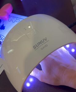 SUNUV UV LED Nail Lamp, UV Light for Nails Dryer for Gel Nail Polish Curing Lamp with Sensor 2 Timers SUN9C Pink Gift for Women Girls 34 61H bV06fL