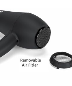 JINRI Infrared Professional Salon Hair Dryer Ionic Hair Dryer with Diffuser & Concentrator Attachments for Curly Hair, Black (Large) 31 61H0BDwOkCL