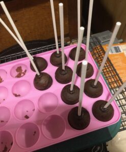 Tosnail 2 Pack of 20-Cavity Silicone Cake Pop Mold - Great for Hard Candy, Lollipop and Party Cupcake 39 61H0O3hUoaL