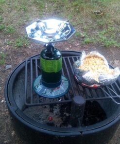 Coleman Bottletop Propane Camping Stove, Portable 1-Burner Adjustable Stove with Wind Baffles, Pressure Regulator, and 10,000 BTUs of Power; Great for Camping, Hiking, Backpacking, & More 43 61H12kSHZ0L