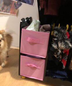 Emily Rose Doll Furniture | USA Business | 18 Inch Doll Clothes Closet Accessory - Wooden Doll Accessories Toy Playsets | 5 Free Wooden 18" Doll Hangers and 2 Large Storage Bins - Butterfly 32 61H1IF7G7PL