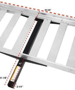 MaxxHaul 70422 48" x 21" Hitch Mount Compact Aluminum Cargo Carrier - 500-lb Load Capacity 32 61H1eY UeiL