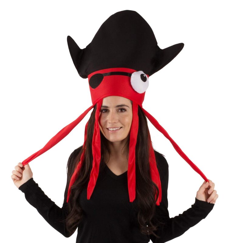 Funny Party Hats Squid Hat - Funny Fun and Crazy Hats in Many Styles A Pirate Squid Hat