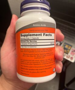 NOW Supplements, L-Tyrosine 500 mg, Supports Mental Alertness*, Neurotransmitter Support*, 120 Capsules 120 Count (Pack of 1) Standard Packaging 29 61H5qZGTcaL