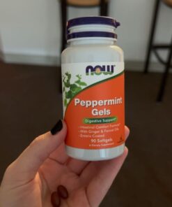 NOW Supplements, Peppermint Gels with Ginger & Fennel Oils, Enteric Coated, Digestive Support*, 90 Softgels 90 Count (Pack of 1) 18 61H6SHC2SL