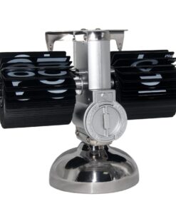 Alternative view of KABB Modern Digital Mechanical Retro Flip Down Clock with Internal Gear Operated (Black) Classical-black