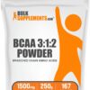 BULKSUPPLEMENTS.COM BCAA 3:1:2 Powder - Branched Chain Amino Acids, BCAA Supplements, BCAA Powder - BCAAs Amino Acids Powder, Unflavored, 1500mg per Serving - 167 Servings, 250g (8.8 oz) 167 Servings (Pack of 1) 20 61HBOG6SJiL