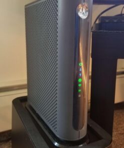 MOTOROLA MG7540 16x4 Cable Modem Plus AC1600 Dual Band Wi-Fi Gigabit Router with DFS, 686 Mbps Maximum DOCSIS 3.0 - Approved by Comcast Xfinity, Cox, Charter Spectrum, More 43 61HDgTMW99L