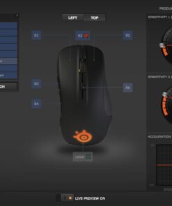 SteelSeries Rival 300, Optical Gaming Mouse - Gunmetal Grey Rival 300 Gunmetal Grey 34 61HDzCNvbyL