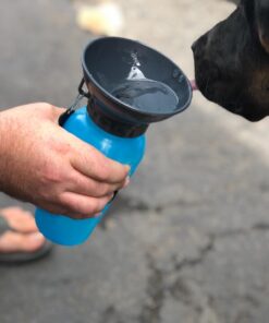 Highwave AutoDogMug Dog Water Bottle BPA-Free Portable Dog Water Bottle | Leak-Proof Portable Dog Water Bottle for Hiking and Traveling | Dish-Washer Safe, 20 oz Blue 37 61HES1rANqL