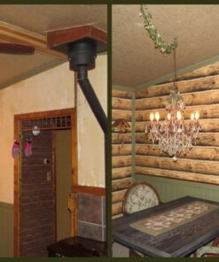 York Wallcoverings Lake Forest Lodge Mountain Logs Removable Wallpaper Brown .136 43 61HFGIj6KcL