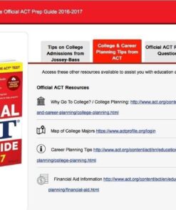 The Official ACT Prep Guide, 2016 - 2017 12 61HGBArjeWL