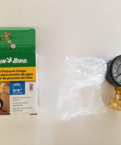 Rain Bird P2A Water Pressure Test Gauge, 3/4" Female Hose Thread, 0-200 psi 30 61HHM5FA0dL