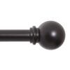 Kenney KN71606 Chelsea Ball End Standard Decorative Window Curtain Rod, 28-48" Adjustable Length, Black Finish, 5/8" Diameter Steel Tube, 1-Pack 28-48" 40 61HIJX2IAL