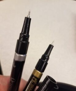 Pilot Metallic Permanent Paint Markers, 1 Each Gold & Silver, Extra Fine Point, Set of 2 (41400) 38 61HInpACzPL 2