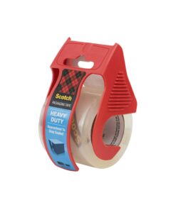 Scotch Heavy Duty Shipping Packaging Tape, 1.88"x 27.7 yd, Great for Packing, Shipping & Moving, Clear, 1 Dispensered Roll (142L) 24 61HK9vJHHqL