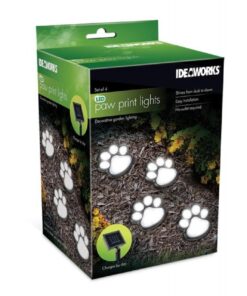 IdeaWorks JB7356 Solar Paw Print Outdoor Lights, Black 30 61HN1HwPy0L