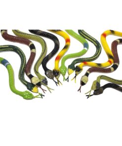 Alternative view of Fun Central 12-Pack Realistic Rubber Snakes - 14-Inch Flexible Prank Props, Party Favors, Halloween Décor, Garden Protection - Hilarious Fun for Kids & Adults, Assorted Styles
