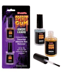 Alternative view of Kangaroo Spirit Gum Adhesive and Remover - Combo Pack of 0.439 fl. Oz. (13ml) Prosthetic Skin Adhesive & 0.439 fl. Oz. (13ml) Spirit Gum Remover
