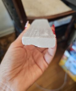 Selenite Stick 6 to 8.5 Inches long, 1 to 2 inches wide, white healing stone, strong protection powers 32 61HOR56KUXL