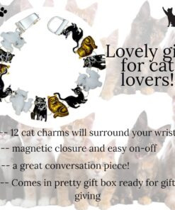 PammyJ Cat Bracelet Brown White and Black Cats 11 61HPWOhrcZL